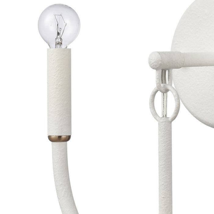 Atlas Lighting Continuance 11'' High 2Lt Sconce, White Coral