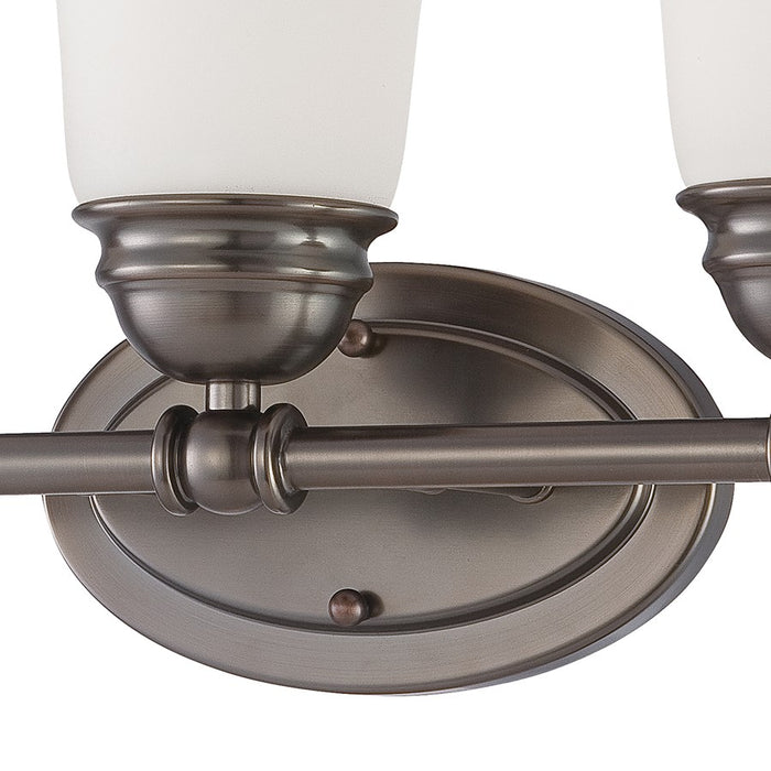 Atlas Lighting Bella 18'' Wide 3Lt Vanity Light, Bronze/White