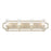 Atlas Lighting Cheswick 33''W 4Lt Vanity Light, Aged Silver/Clear