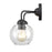 Atlas Lighting Soren 15.75''W 2Lt Vanity Light, Matte Black/Clear