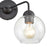Atlas Lighting Soren 15.75''W 2Lt Vanity Light, Matte Black/Clear