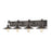 Atlas Lighting Spindle Wheel 42''W 4Lt Vanity, Bronze/No Shade