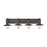 Atlas Lighting Spindle Wheel 42''W 4Lt Vanity, Bronze/No Shade