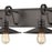 Atlas Lighting Spindle Wheel 42''W 4Lt Vanity, Bronze/No Shade