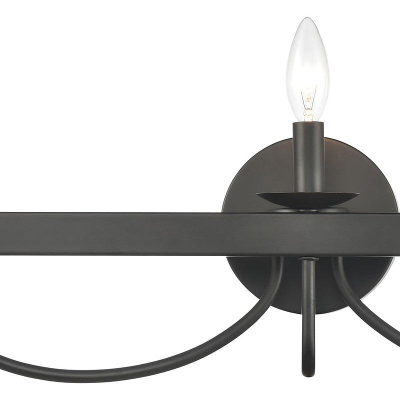 Atlas Lighting Williamson 24in 3-Light Vanity Light | Black | Bathroom Vanity | 24 x 5 x 8 in | Model WL11735-BK