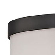 Atlas Lighting Bella 8in 2-Light Vanity Light | Modern Oil Rubbed Bronze and White Frosted Glass | Bathroom Vanity | 8 x 4 x 14 in | Model WL11742-BZ