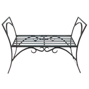 ACHLA Arbor Bench 41in Wrought Iron Black | Outdoor Garden & Patio Backless Bench | 41 x 16 x 28 in | Model AR-01