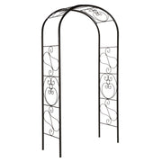 ACHLA Ferro Firenze Arbor | Traditional Italian Wrought Iron Garden Arch | Entryway & Vine Support | Model ARB-27