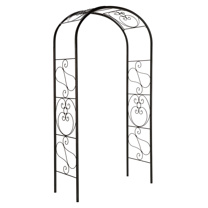 ACHLA Ferro Firenze Arbor | Traditional Italian Wrought Iron Garden Arch | Entryway & Vine Support | Model ARB-27