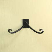 ACHLA Lodge Y Bracket | Black Powdercoat Wrought Iron | Mudroom & Entryway Coat & Hat Hook | 6 x 12 x 3 in | Model B-105