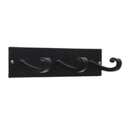 ACHLA Lodge Triple Hook Bracket | Craftsman Wrought Iron Black Powdercoat | Mudroom & Entryway Coat Rack | 12.25 x 4.25 x 3 in | Model B-107