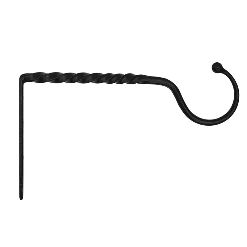 ACHLA Small Jumbo Bracket 14in Wrought Iron Black Powder Coat | Industrial Wall Mount Shelf Support | Kitchen & Garage Storage | Model B-25