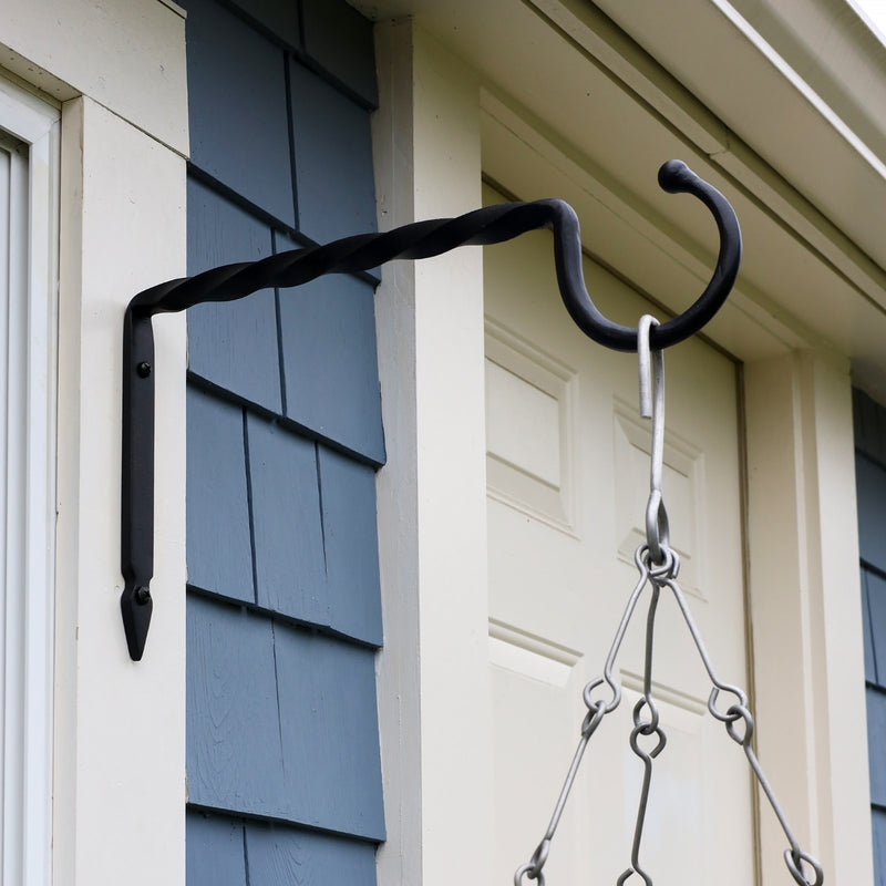 ACHLA Large Jumbo Bracket 18in Wrought Iron Black Powder Coat | Industrial Wall Mount Shelf Support | Kitchen & Garage Storage | Model B-26