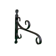 ACHLA Small All Purpose Bracket | Black Wrought Iron | Outdoor Flower Basket & Bird Feeder Hanger | 12 x 10 in | Model B-27