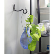 ACHLA O-Hook 2-Pack | Graphite Powdercoat Wrought Iron Wall Hooks | Indoor & Outdoor Use for Wind Chimes & Bells | 6 x 2.5 x 0.5 in | Model B-29L-2