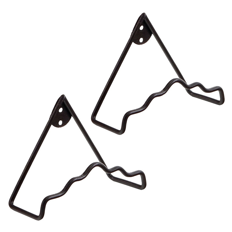 ACHLA Plate Medium Wall Hanger 2-Pack | Roman Bronze Wrought Iron Wall Decor | Kitchen & Dining Room Plate Display | Model B-37M-2
