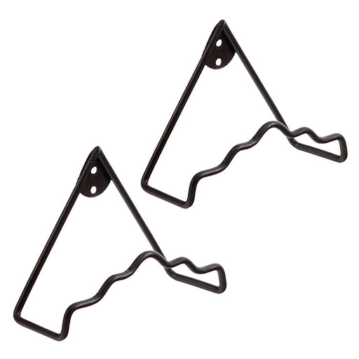 ACHLA Plate Medium Wall Hanger 2-Pack | Roman Bronze Wrought Iron Wall Decor | Kitchen & Dining Room Plate Display | Model B-37M-2