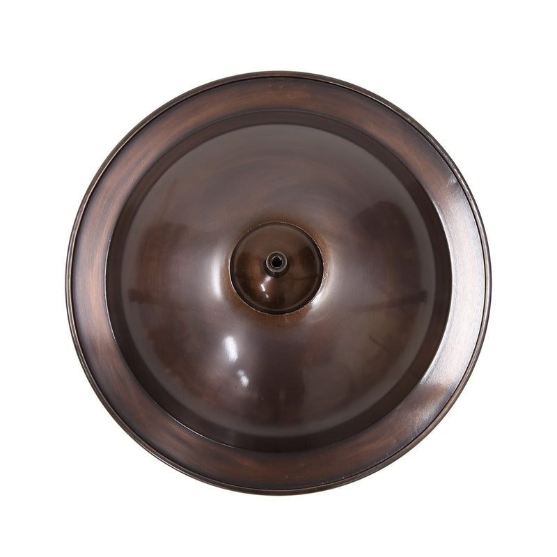 ACHLA Classic II Birdbath with Stand | Copper Antique Finish | Garden & Patio Accent | 12.75 x 12.75 x 3 in | Model BB-05-S
