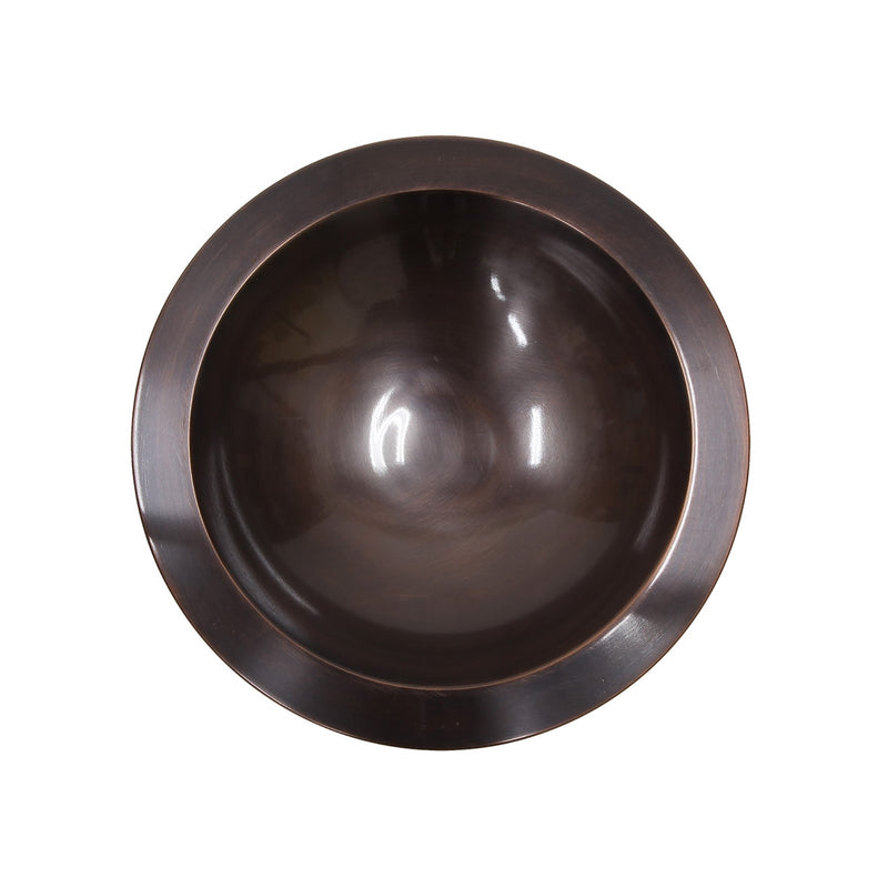 ACHLA Classic II Birdbath with Wall Mount Bracket | Antique Copper Brass and Black Wrought Iron | Patio & Garden Bird Bath | Model BB-05-WM