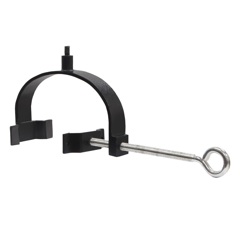 ACHLA Bee Fountain & Birdbath Over Rail Bracket | Copper Plated Stainless Steel and Black Wrought Iron | Deck, Balcony & Porch | Model BB-07-OR2