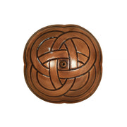 ACHLA Dara Knot Staked Birdbath | Antique Copper Brass and Wrought Iron | Garden & Patio Bird Bath | 10.5 x 11.75 x 39 in | Model BB-11-S