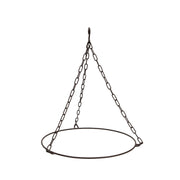 ACHLA Classic 18in Hanging Birdbath | Antique Copper and Roman Bronze Wrought Iron | Garden & Yard Wildlife Decor | 18 x 18 x 23 in | Model BBH-04CP