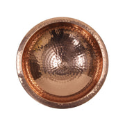 ACHLA Hammered Birdbath with Tripod Stand | Polished Copper Plated Brass and Black Wrought Iron | Garden & Patio Bird Bath | Model BBHC-01T-TR
