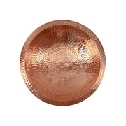 ACHLA Hammered Solid Copper Birdbath Wall Mount | Satin Copper Brass Bowl with Black Wrought Iron Bracket | Balcony & Deck Garden | Model BBHC-03T-WM
