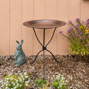 ACHLA Tripod Ring Stand | Graphite Powder-Coated Wrought Iron | Garden & Patio Birdbath Stand | 23in Dia x 29in H | Model BBS-14