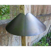 ACHLA Squirrel Deflector for 4x4 Post | Black Wrought Iron | Bird Feeder & Garden Pole Protection | 18in Diameter x 5.75in H | Model BGD-04