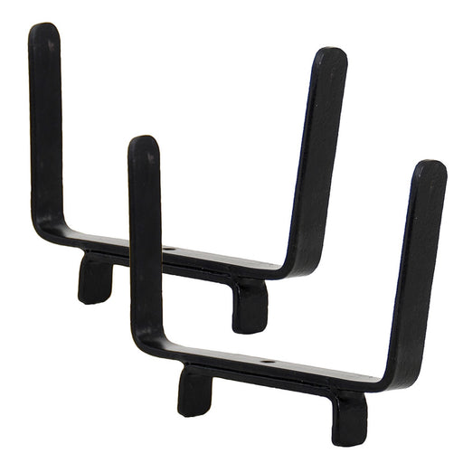 ACHLA Deck Bracket I Wrought Iron Flower Box Bracket | Black Wrought Iron | Deck & Patio Railing Planter Support | 6.25 x 5 in | Model BGK-13