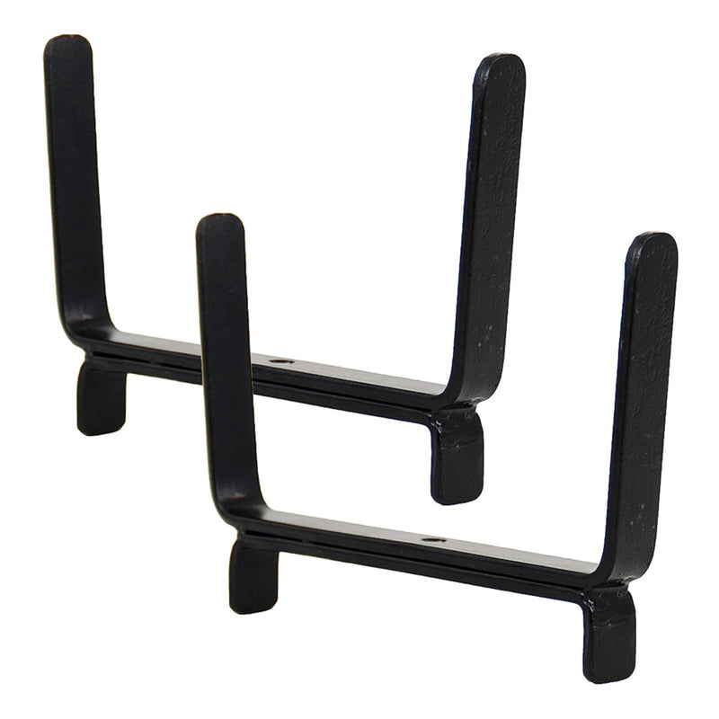 ACHLA Deck Bracket II | Wrought Iron Flower Box Bracket | For 2x6 Railing & 8in Deep Box | 6.25 x 5 x 0.75 in | Model BGK-14