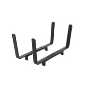 ACHLA 10in Flower Box Bracket for 2x6 Railing | Wrought Iron Black Powdercoat | Deck & Porch Planter Support | 1 x 12 x 6 in | Model BGK-14-21