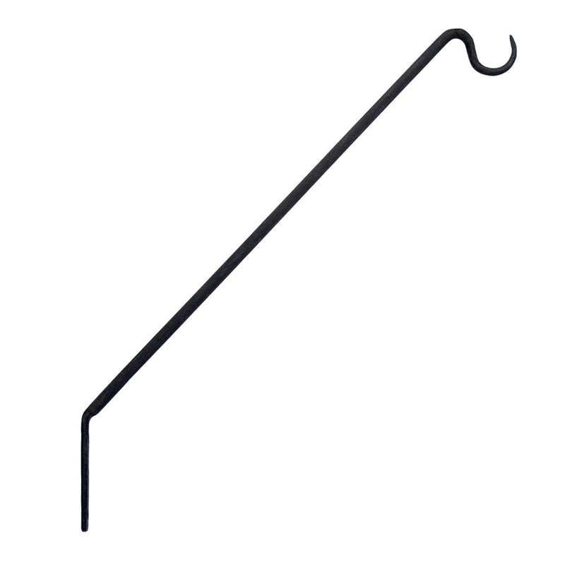 ACHLA 45 Degree Wall Mount Bracket | Black Wrought Iron | Outdoor Sign & Plant Hanger | 25 in L, 45° Angle | Model BGP-09
