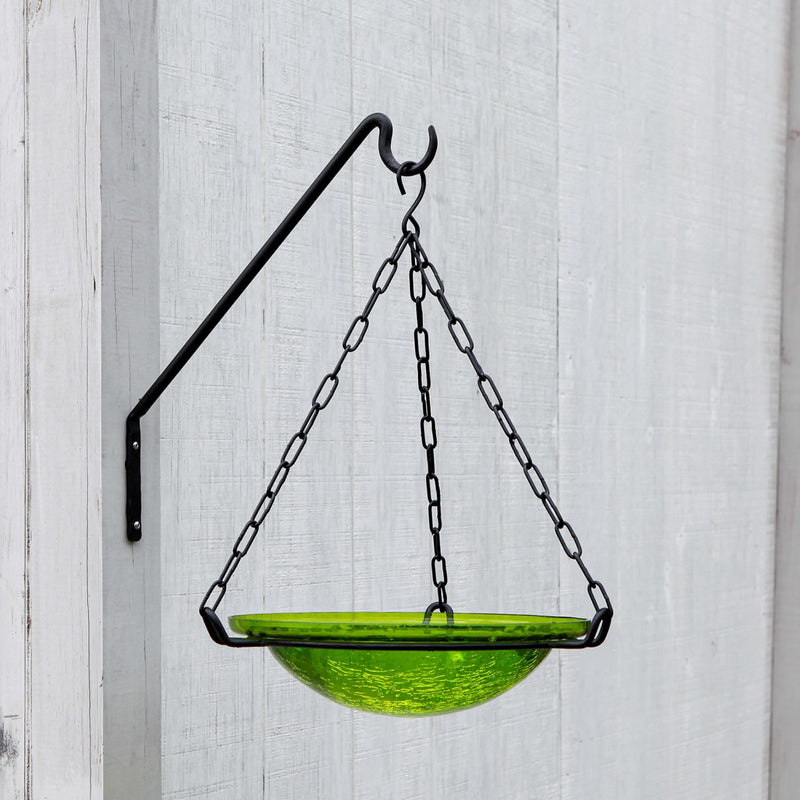 ACHLA 13in 1-Light Wall Sconce | Industrial Black Powdercoat Wrought Iron | Outdoor Patio & Deck Accent Light | 13 x 15.5 x 0.5 in | Model BGP-09S