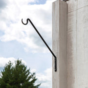 ACHLA 13in 1-Light Wall Sconce | Industrial Black Powdercoat Wrought Iron | Outdoor Patio & Deck Accent Light | 13 x 15.5 x 0.5 in | Model BGP-09S