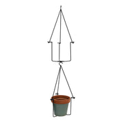 ACHLA Vera Plant Hanger Set of 2 | Black Wrought Iron | Indoor & Outdoor Hanging Planter | 10 x 10 x 45 in | Model BH-03-2