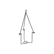 ACHLA Vera Plant Hanger Set of 2 | Black Wrought Iron | Indoor & Outdoor Hanging Planter | 10 x 10 x 45 in | Model BH-03-2