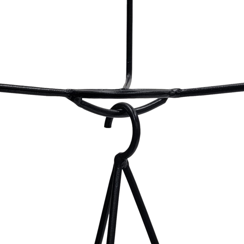 ACHLA Vera Plant Hanger Set of 2 | Black Wrought Iron | Indoor & Outdoor Hanging Planter | 10 x 10 x 45 in | Model BH-03-2