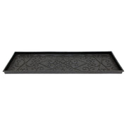 ACHLA Boot Tray Large 46in Black Rubber | Scrollwork Mudroom & Entryway Mat | 14 x 46 x 2 in | Model BT-01L