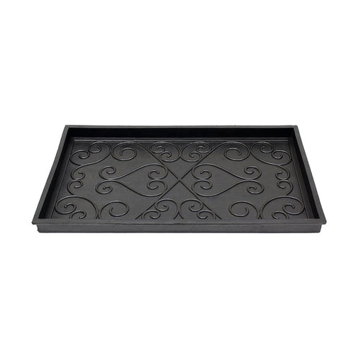 ACHLA Boot Tray Small | Black Natural Rubber | Entryway & Mudroom Catch-All | 14 x 24 x 2 in | Model BT-01S