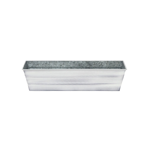 ACHLA Galvanized Steel Flower Box Planter Small 22in | Classic Cape Cod White | Window Box & Balcony Container Garden | 22 x 6 x 5 in | Model C-08W