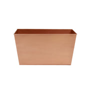 ACHLA Flower Box 22in Decorative Planter Cachepot | Copper Plated Galvanized Steel | Indoor & Outdoor Container Garden | 22 x 9 x 12 in | Model C-10C