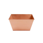 ACHLA Small Copper Flower Box Planter | Galvanized Steel with Copper Plated Finish | Indoor & Outdoor Tabletop or Stand | 12 x 12 x 6 in | Model C-11C
