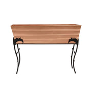 ACHLA Flora 25in Flower Box Stand | Copper Plated Steel and Black Wrought Iron | Patio & Balcony Container Gardening | Model C-21C-S3