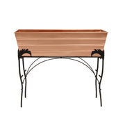 ACHLA Large 30in Flower Box Stand | Copper Plated Galvanized Steel and Black Wrought Iron | Patio & Balcony Container Gardening | Model C-21C-S4
