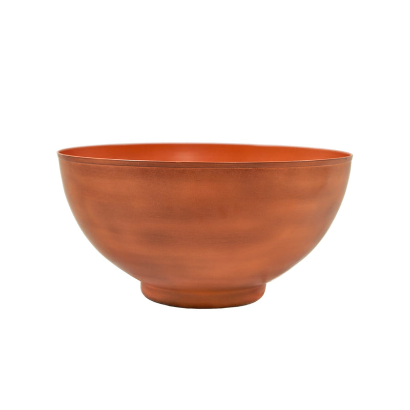 ACHLA Solaria Small Bowl Planter 16in | Burnt Sienna Galvanized Steel and Black Wrought Iron | Indoor & Outdoor Cactus & Succulent | Model C-60BS