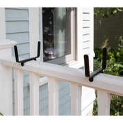 ACHLA Handrail Flowerbox Bracket Kit for 2x4" Rail | Copper Plated Galvanized Steel | Outdoor Railing & Deck Planter | 8 x 23 x 8 in | Model C09C-K4