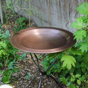 ACHLA Classic Birdbath 24in Round | Traditional Brass with Antique Copper Finish | Outdoor Garden & Patio Water Feature | Model CBB-01