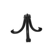 ACHLA 12in Crackle Glass Birdbath with Tripod Stand | Fern Green Hand-Blown Glass and Black Wrought Iron | Garden & Patio Accent | Model CGB-05FG-TR